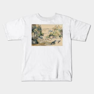 Landscape in the Provence by Paul Cezanne Kids T-Shirt